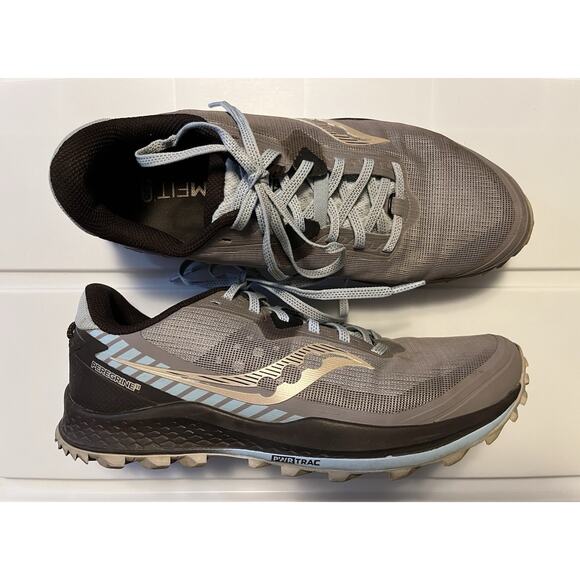 Saucony Peregrine 11 Trail Running Shoes Women's Size 11 Hiking S10641-35 Gray - Picture 1 of 13